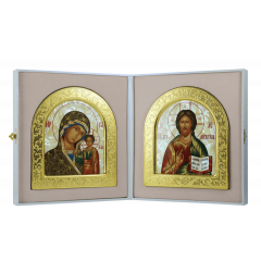 Венчальная пара (Икона Богоматерь Казанская и Икона Спаситель)